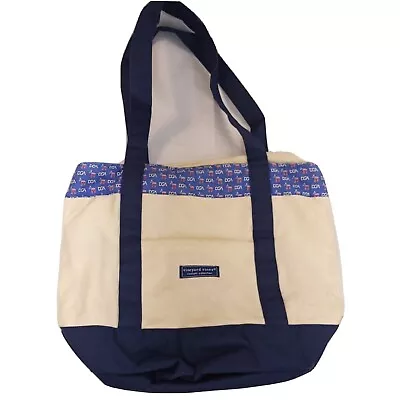 Vineyard Vines Canvas Shoppers Bag DGA Democratic Governors Association Donkey • $24.95