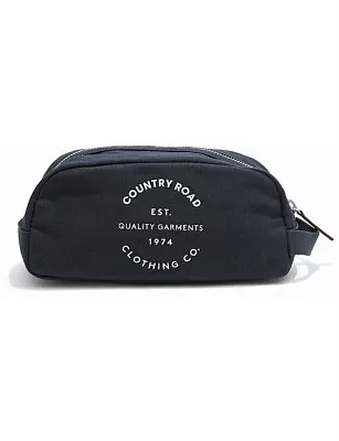 Country Road Organic Logo Wash Bag Navy Blue • $35.10