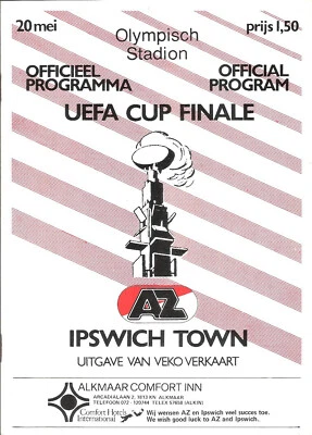 £2.75 • Buy UEFA CUP FINAL 1981 AZ'67 Alkmaar V Ipswich Town Programme