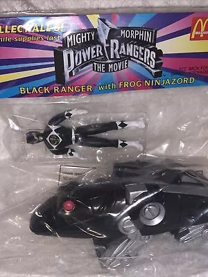 1995 McDonald's Happy Meal Mighty Morphin Power Rangers The Movie Black Ranger  • $9.99