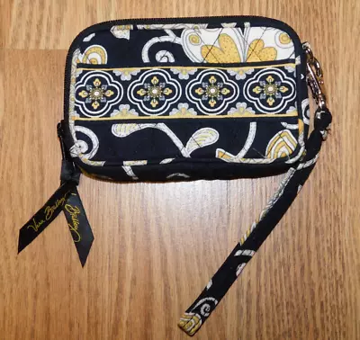 Vera Bradley Yellow Bird Phone Case Black Yellow White Zip Around Wrist Strap • $7.99