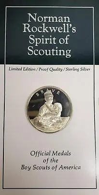 Norman Rockwell Spirit Of Scouting Proof Quality Sterling Silver BSA Brave Coin • $49.99