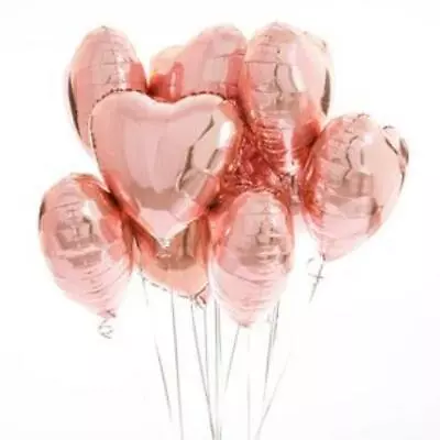 12  Silver Rose Gold Confetti Balloons Birthday Wedding Party Decoration Baloons • $3.72