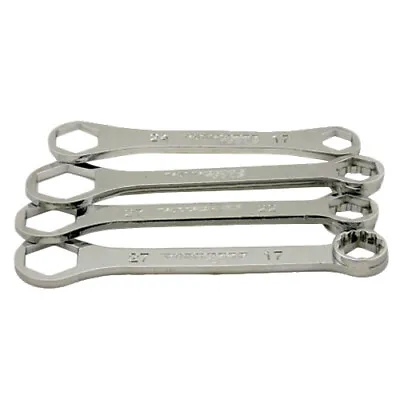 Motorcycle Axle Nut Spanner Wrench Combo Compact Rider Tool Pack 17mm 24mm • $15.95