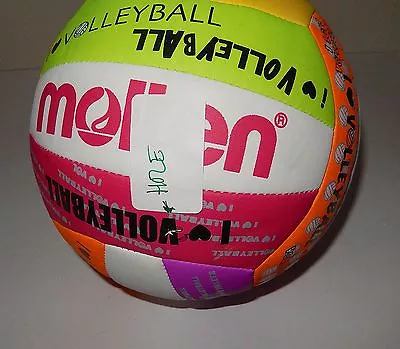 Molten NEON Recreational Volleyball ONE HOLE NEED FIX SEE PIC • $13.99