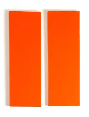 G10 SAFETY ORANGE 1/4 .250 X 2 X 6 (2) KNIFE / GUN HANDLE SCALE MATERIAL G-10 • $12.49