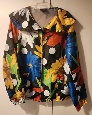 UbU Women’s Full Zip  Jacket . Floral.  Bright.  XL • $16.99