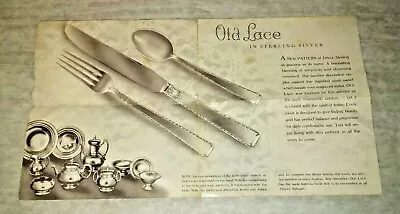 $14.99 • Buy Towle Silversmiths OLD LACE IN STERLING SILVER 1939 BROCHURE 