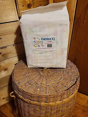 Bambinos Classico Large Adult  Diaper W/ Plastic Backing Bag Of 8 New Unopened.  • $39.99