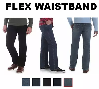 Wrangler Regular Fit Comfort Flex Waistband Jeans Performance Series Men's • $38.99