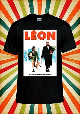 Leon Film Poster Cool Funny Retro Men Women Vest Tank Top Unisex T Shirt 2333 • £9.95