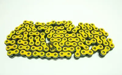 New UNIBEAR Yellow Heavy Duty Non O Ring Chain 520 X 120 CRF KXF SXF YZF RMZ CR  • £32.99