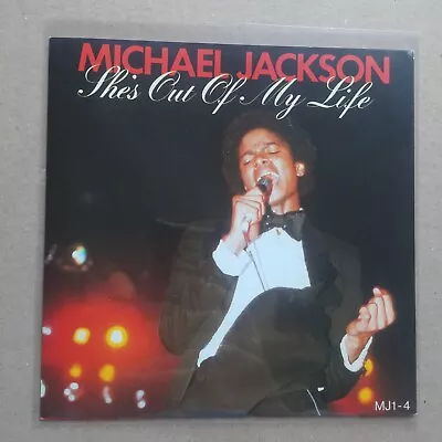 MICHAEL JACKSON She's Out Of My Life 45 RPM UK Red Vinyl 1983 MJ1-4 • $14.95
