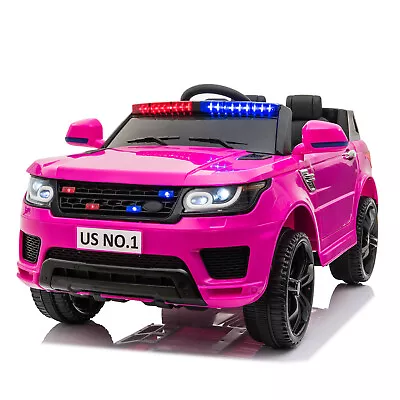 $229.99 • Buy 12V Kids Electric Police Car Ride On Car SUV Truck Toys With Remote Control Pink