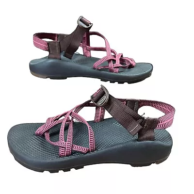 CHACO Womens Sandals Pink Vibram Soles Size 10 Narrow Hiking Shoes • $50