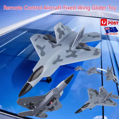 F22 Fighter Remote Control Aircraft Fixed Wing Remote Control Glider  Model Toys • $95.09