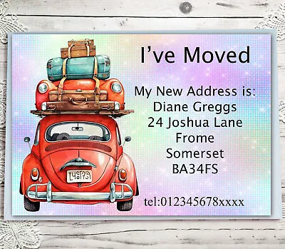 Personalised Moving Address Cards We Have Moved I Have Moved Cards X10 • £3.38