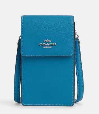 Nwt Coach North South Crossgrain Leather Phone Crossbody Cm235 Purse Bag Handbag • $170.95