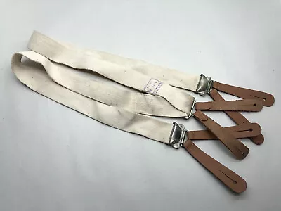 Original WW2 British Army / RAF Trouser Suspenders With Leather Tabs • $25.25