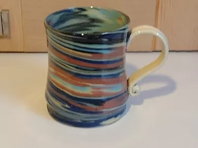 Vintage Unusual Studio Pottery Stephen Parry Agate Alton Towers Mug Cup PERFECT • £9.50