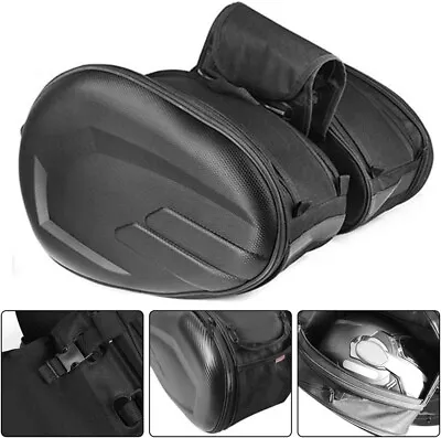 1pair Universal Motorcycle Pannier Side Bags Rear Luggage Saddle Bag Waterproof • $79.95