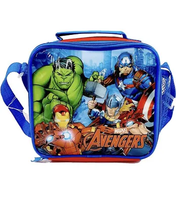 MARVEL Avengers Insulated Character Lunch Bag With Side Mesh Pocket-FREE P & P • £9.99