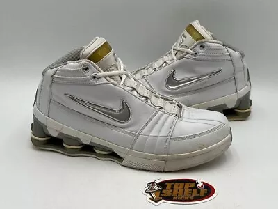 Nike VC Vince Carter 4 Authentic Used Size 12 White 2005 Retro NBA Basketball • $100