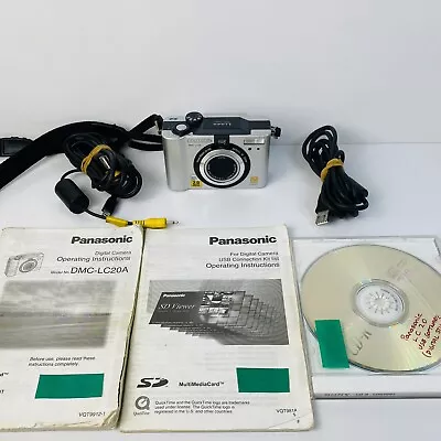 Panasonic Lumix DMC-LC20 2.0MP Compact Digital Camera Silver - Working W/ Issues • $49.90