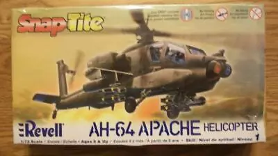 2006 1:72 PLASTIC SNAP-TITE MODEL KIT Of A AH-64 APACHE HELICOPTER From REVELL • $9.99