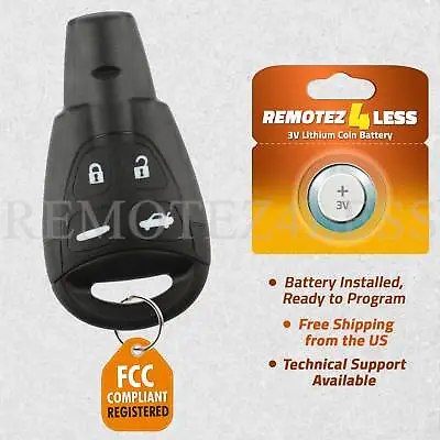 Replacement For Saab 9-3 9.3 9-5 9.5 Keyless Remote Car Entry Key Fob • $17.95