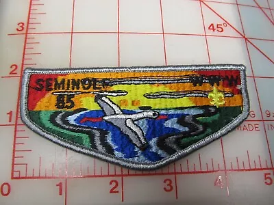 OA Lodge 85 SEMINOLE Collectible Solid Dk Blue Water On Back Patch (mY) • $6.99