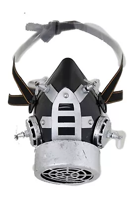 New Men Women Scary Black Silver Fashion Face Gas Mouth Mask Halloween Goth Punk • $22.95