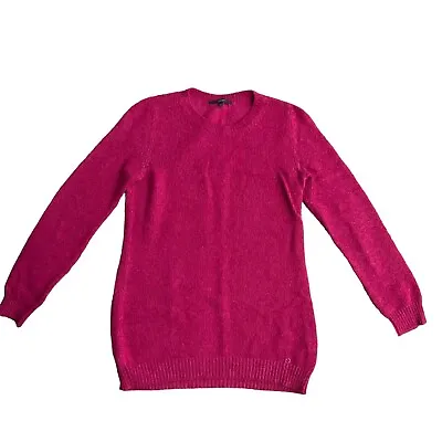 Gucci Women's Sweater Tunic L Beetroot Red Crew Neck Long Sleeve Wool Cashmere • $165