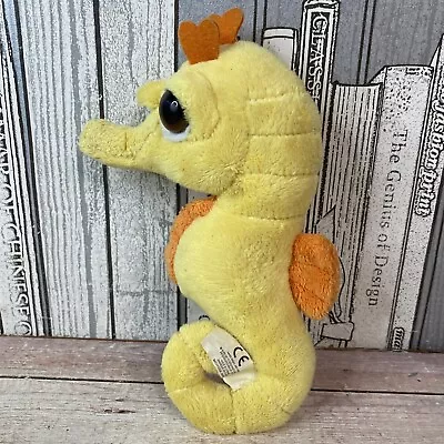 Suki Bobby Lil Peepers Yellow Seahorse 8” 18cm Plush Soft Cuddly Beanie Toy • £6.95