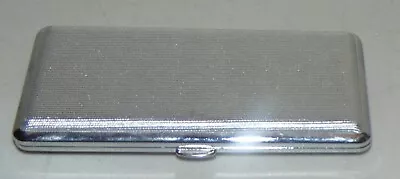 Vintage Silver Metal Business Card Holder Case • $8.99