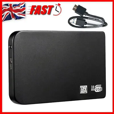 USB 3.0 500GB External Hard Drive Disks HDD Ultra Slim 2.5  Fit PC Laptop UK • £16.99