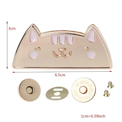 Cute For Cat Magnetic Clasp Fastener Snap Button Press Studs Purse Bag Closure • $5.12