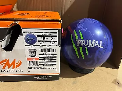 NEW 15LB MOTIV Primal Shock Bowling Ball 0502 • $117.50