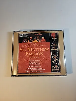 Bach: St. Matthew Passion BWN 244 Helmuth Rilling Conductor CD 3-Disc Set New • $9.89