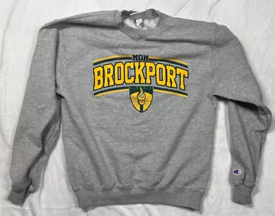 $23.99 • Buy Vintage Champion Sweat Shirt Brockport Mom Crewneck Womens Medium Long Sleeve