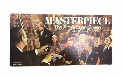 VTG  1970 MASTERPIECE The Art Auction Board Game Complete Parker Brothers • $46.55