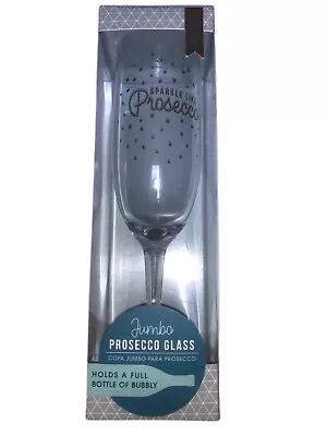 Giant Jumbo Prosecco Glass Wine Champagne Gift Sparkl Holds Full Bottle Of Booze • $19.97