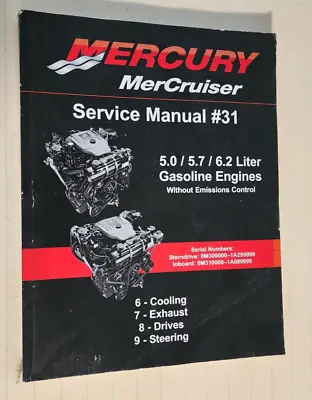 2009 Mercury Mercruiser Service Manual #31 6789  5.0 5.7 6.2 Gas Eng. • $19.95