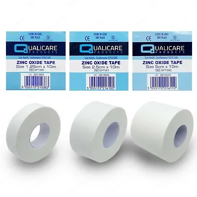 £32.65 • Buy Zinc Oxide White Tape Roll | Medical Injury Fitness Strapping Sports Binding