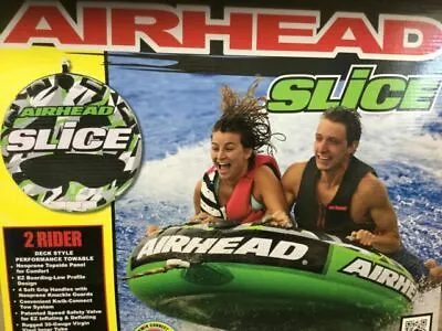 Airhead Slice 2 Person Rider Boating Towable Tub Tubing Green New In Box • $105.99