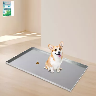 35  For Dog Crate Kennel Replacement Tray Galvanized Steel Pet Cage Pan Silver • $41.51