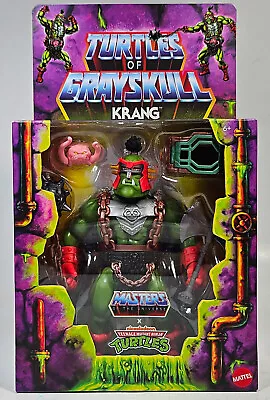 MATTEL MOTU X TMNT TURTLES GRAYSKULL KRANG MEGATOR EUROPEAN ACTION FIGURE SEALED • $51.99