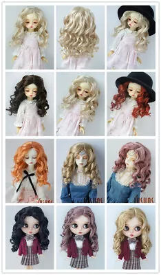 JD340 Curly BJD Synthetic Mohair Wig For OB11 YOSD MSD SD Doll Hair All Size Wig • $24.39