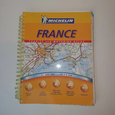 £9.99 • Buy Michelin France Touring And Motoring Atlas By Michelin Travel Publications