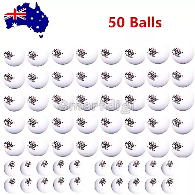 New 50 Balls DHS D40+ 3Star Table Tennis Plastic Balls White Ping Pong Balls AU • $57.95